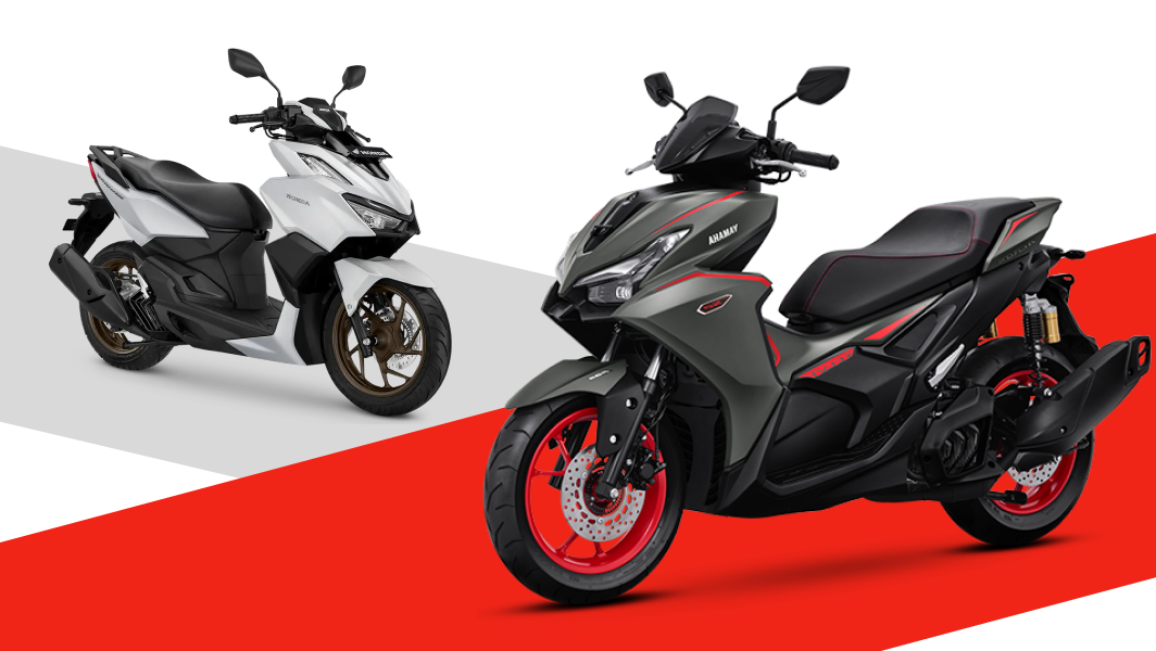 Lebih Irit Mana? Honda Vario 160 Vs Yamaha Aerox 155